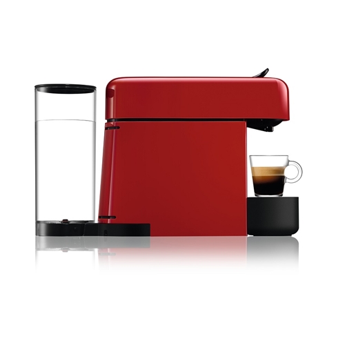 מכונת קפה NESPRESSO אסנזה פלוס בגוון אדום + מקציף