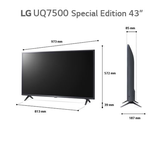טלוויזיה חכמה 43 אינץ' LG 43UQ75006