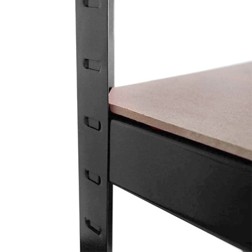 סט מדפים 4 קומות שחור