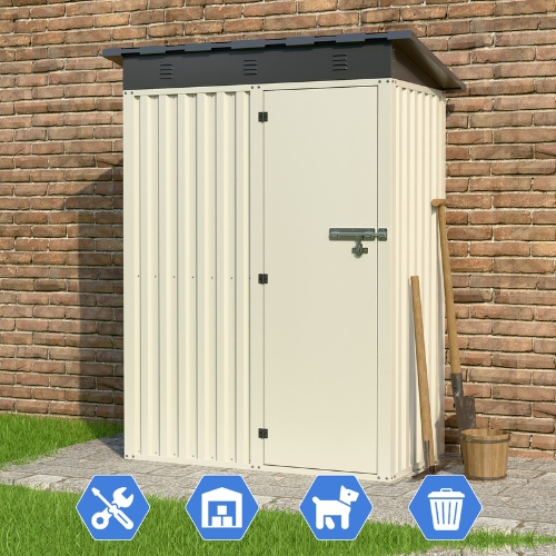 מחסן מתכת דגם SASS5 מידה Garden Top 0.75X1.50