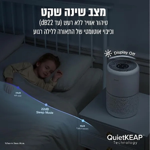 מטהר אוויר חכם LEVOIT CORE 301S