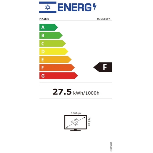 טלוויזיה חכמה "32 Google TV HD דגם Haier H32K85FX