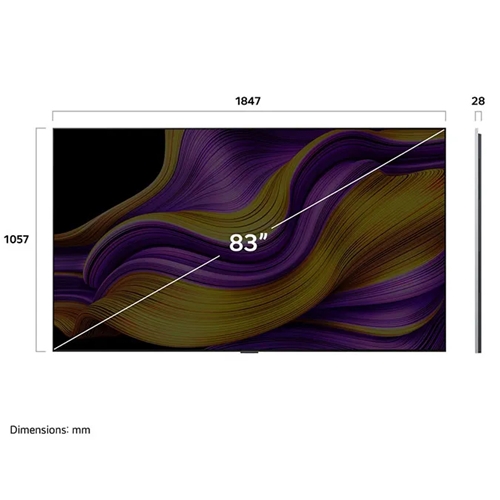 טלוויזיה חכמה "83 LG OLED83G56LA OLED evo AI G5