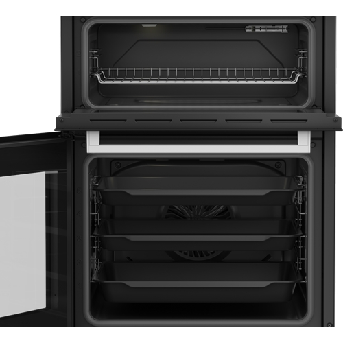 תנור דו תאי משולב כיריים גז BEKO KFDM62128BW