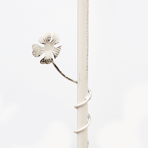 ספסל גינה מברזל עם ריפוד משולב קשת בעיצוב וינטאג'