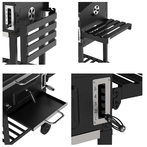 גריל פחמים/מעשנה SmokeMaster בית AUSTRALIA CHEF