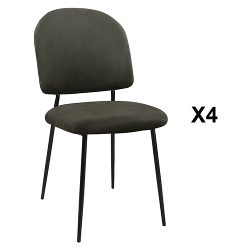 רביעיית כיסאות אוכל דגם אלטו מבית TUDO DESIGN