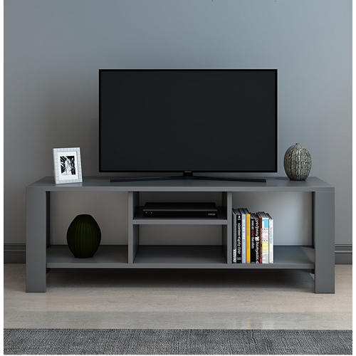 מזנון מעוצב לסלון בגוון אפור ברוחב 120 ס"מ