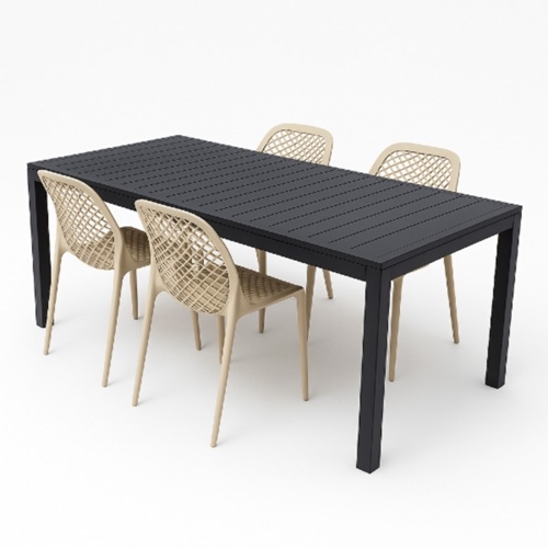 שולחן אלומיניום נפתח 160/240 דגם סיאול PLAYA