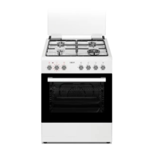 תנור אפייה משולב כיריים גז FUJICOM FJ-FS6365W לבן