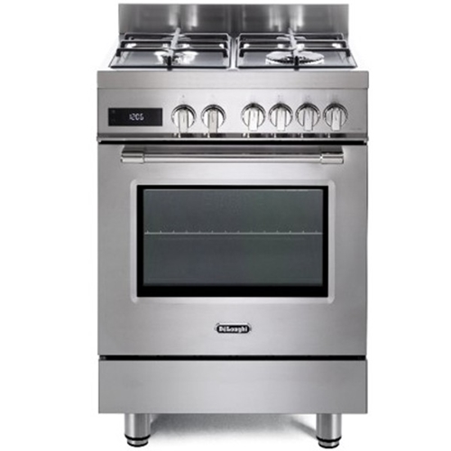 תנור 60 ס"מ משולב כיריים Delonghi PRO66MXLPZ-IL