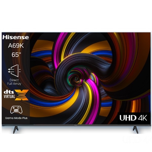 טלוויזיה חכמה "65 4K Ultra HD דגםHISENSE 65A69K