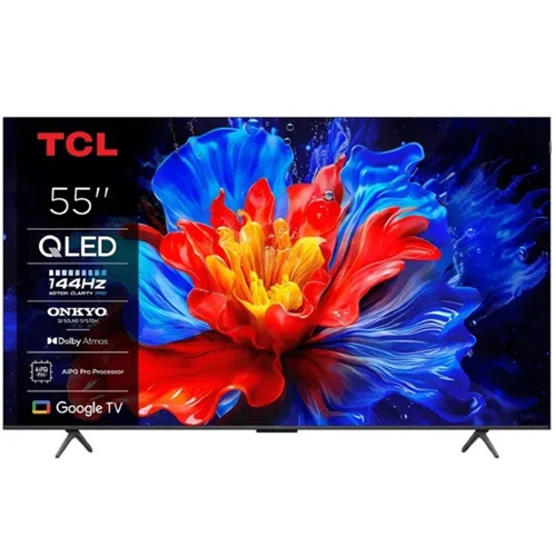טלוויזיה "55 דגם TCL 4K QLED 144Hz GOOGLE TV 55P8K