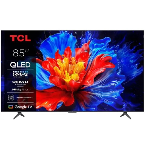 טלוויזיה "85 דגם TCL 4K QLED 144Hz GOOGLE TV 85P8K