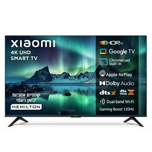 טלוויזיה "50 4K Ultra HD דגם Xiaomi TV A L50MB-AME