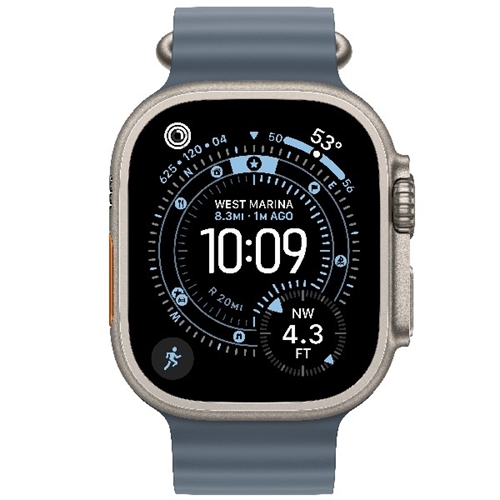 שעון Apple Ultra 3 Cell 49mm N.Titan + Blue Band