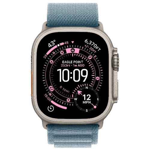 שעון Apple Ultra 3 Cell 49mm N.Titan + Blue Loop/S