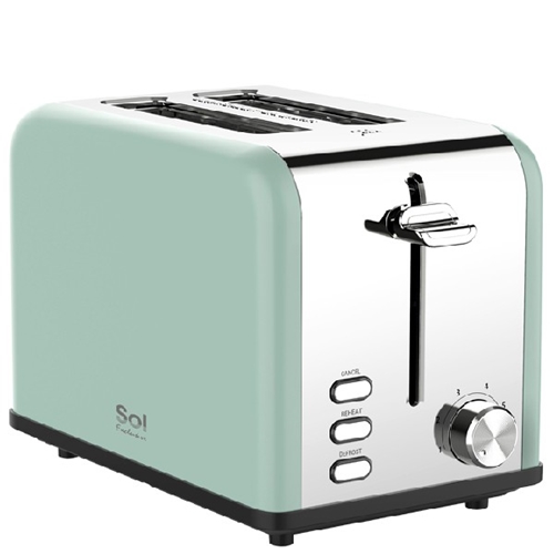 מצנם יוקרתי 2 פרוסות דגם SOL SL-7508 סול ירוק