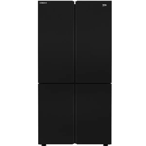 מקרר 4 דלתות 572 ל' BEKO GN1406223GW זכוכית שחורה