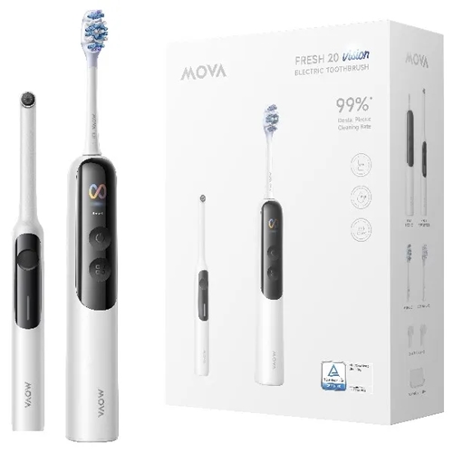 מברשת שיניים חשמלית דגם MOVA Fresh 20 Vision לבן