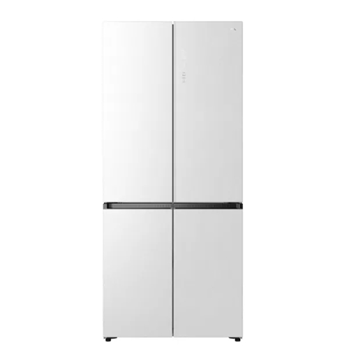 מקרר 4 דלתות 521 ליטר דגם TCL C635CDGW זכוכית לבנה