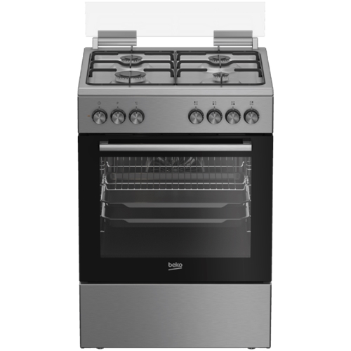 תנור משולב כיריים גז BEKO FSE62123DXDSL נירוסטה