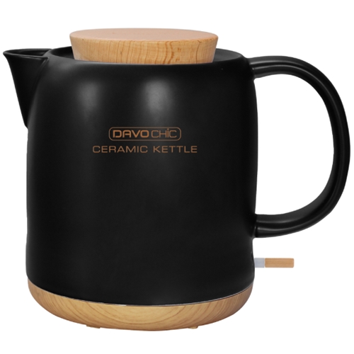 קומקום קרמי 1 ליטר דגם Davo DCK270 שחור