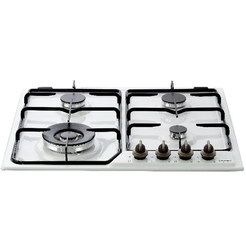 כיריים גז 60 ס"מ 4 מבערים DELONGHI DGH1360RW לבן