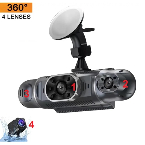 מצלמת דרך חכמה 360 מעלות עם 4 עדשות דגם 4XSQT
