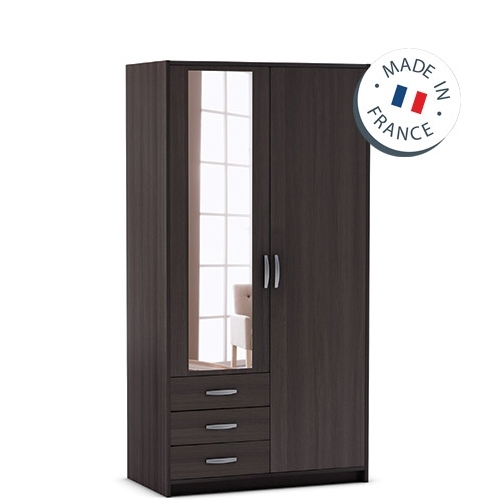 ארון 2 דלתות כולל מראה ומגירות תוצרת צרפת