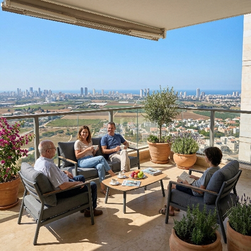 מערכת ישיבה מאלומיניום דגם קנברה Australia Garden