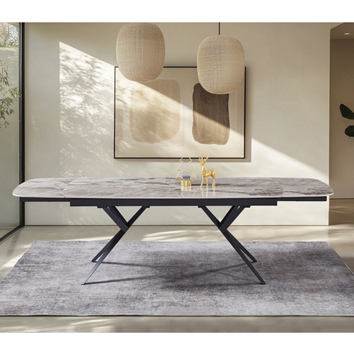 שולחן אוכל קרמיקה נפתח דגם טרנד HOME DECOR