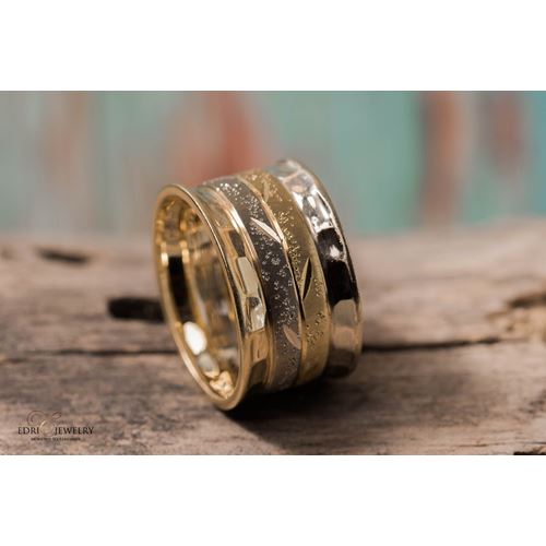 טבעת זהב טהור 14K מדגם Skylark