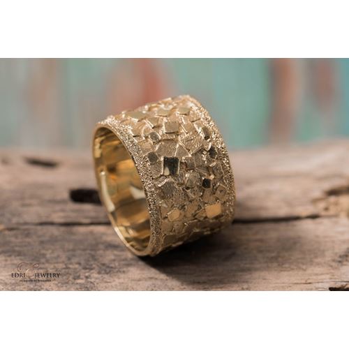 טבעת זהב טהור 14K מדגם Roma