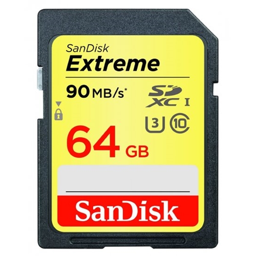 כרטיס זיכרון למצלמות SanDisk Extreme בנפח 64GB