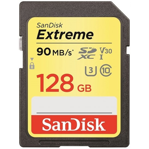 כרטיס זיכרון למצלמות SanDisk Extreme בנפח 128GB