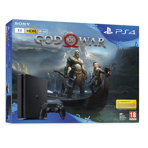 קונסולת PlayStation 4 עם המשחק החדש GOD OF WAR זמין במלאי