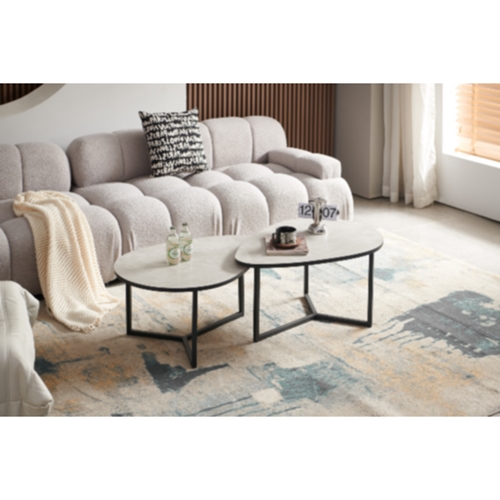 זוג שולחנות קפה דגם SASI מבית HOMAX