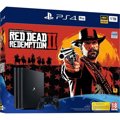 קונסולת PlayStation 4 Pro PS4 כולל משחק RED DEAD 2