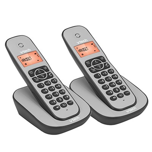 טלפון דק כפול שחור Vtech דגם CS1000TW