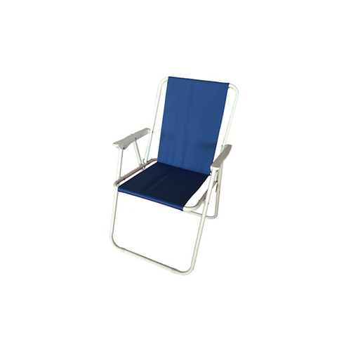 כיסא חוף מתקפל בצבע כחול