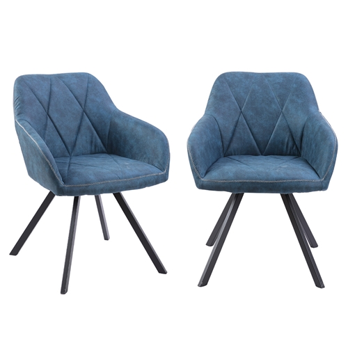 זוג כורסאות מעוצבות HOME DECOR דגם אוסטין כחול