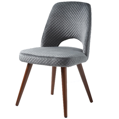 כיסא לפינת אוכל בעיצוב רטרו אפור דגם בריט – ביתילי