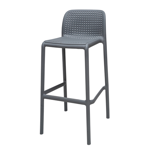 כיסא בר מיציקת פלסטיק (פוליפרופילן) דגם רשת H.KLEI