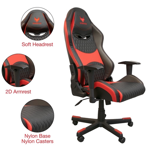 כיסא גיימרים מקצועי SPARKFOX במגוון צבעים GC80D