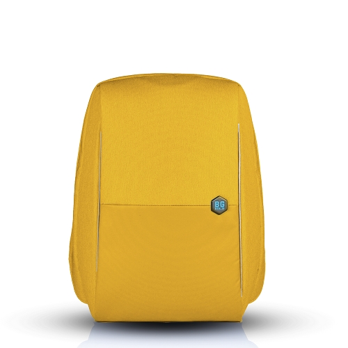תיק גב למחשב נייד נגד גניבות Metro Bag - צהוב חרדל