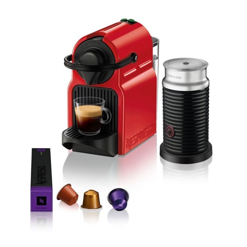 מכונת קפה NESPRESSO איניסייה אדום דגם C40 עם מקציף