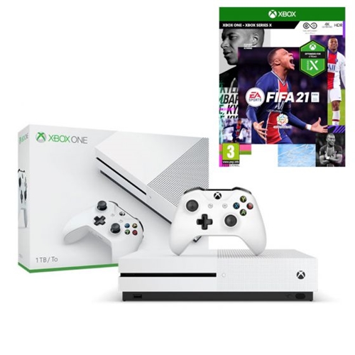 קונסולת Xbox One S 1TB  עם משחק FIFA 21