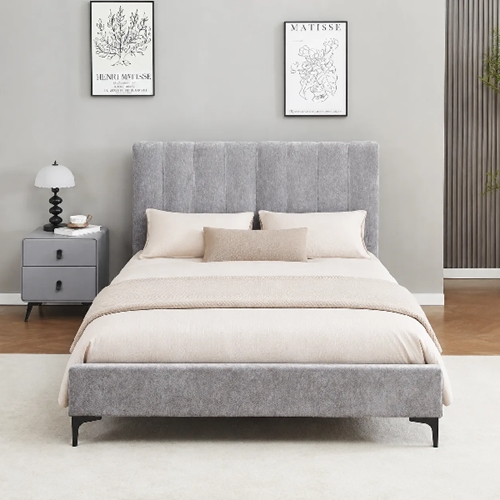 מיטה וחצי 120×190 דגם נעמה 120 אפור HOME D'ECOR