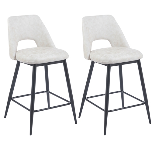 2 כיסאות בר מבד רחיץ דגם ליאו בר LEONARDO